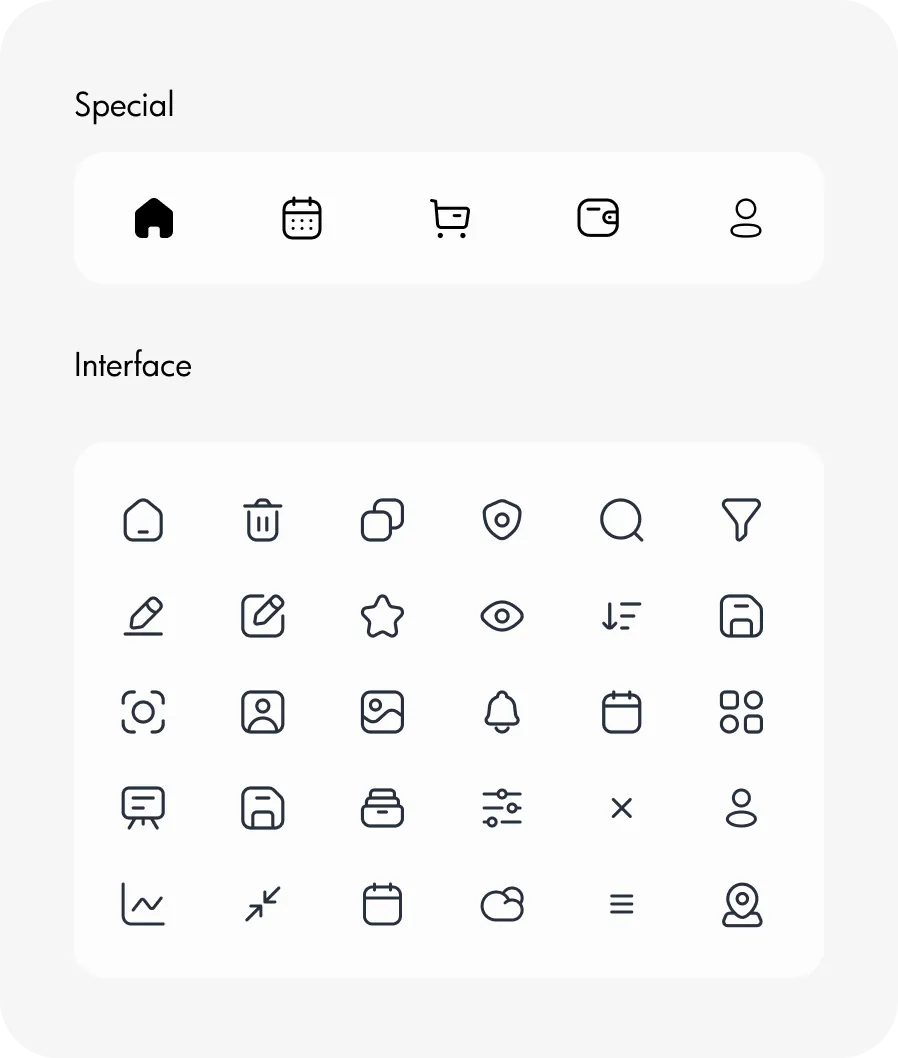 Icon Style guidelines by Youiocean for JUSWHIL