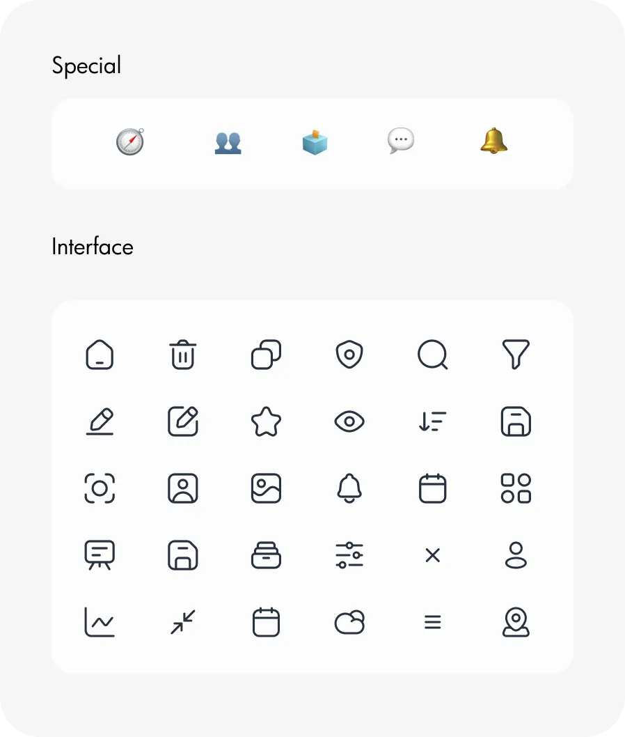 Icon Style guidelines by Youiocean