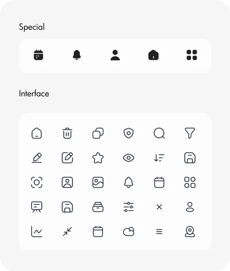 Icon Style guidelines by Youiocean for Troopr