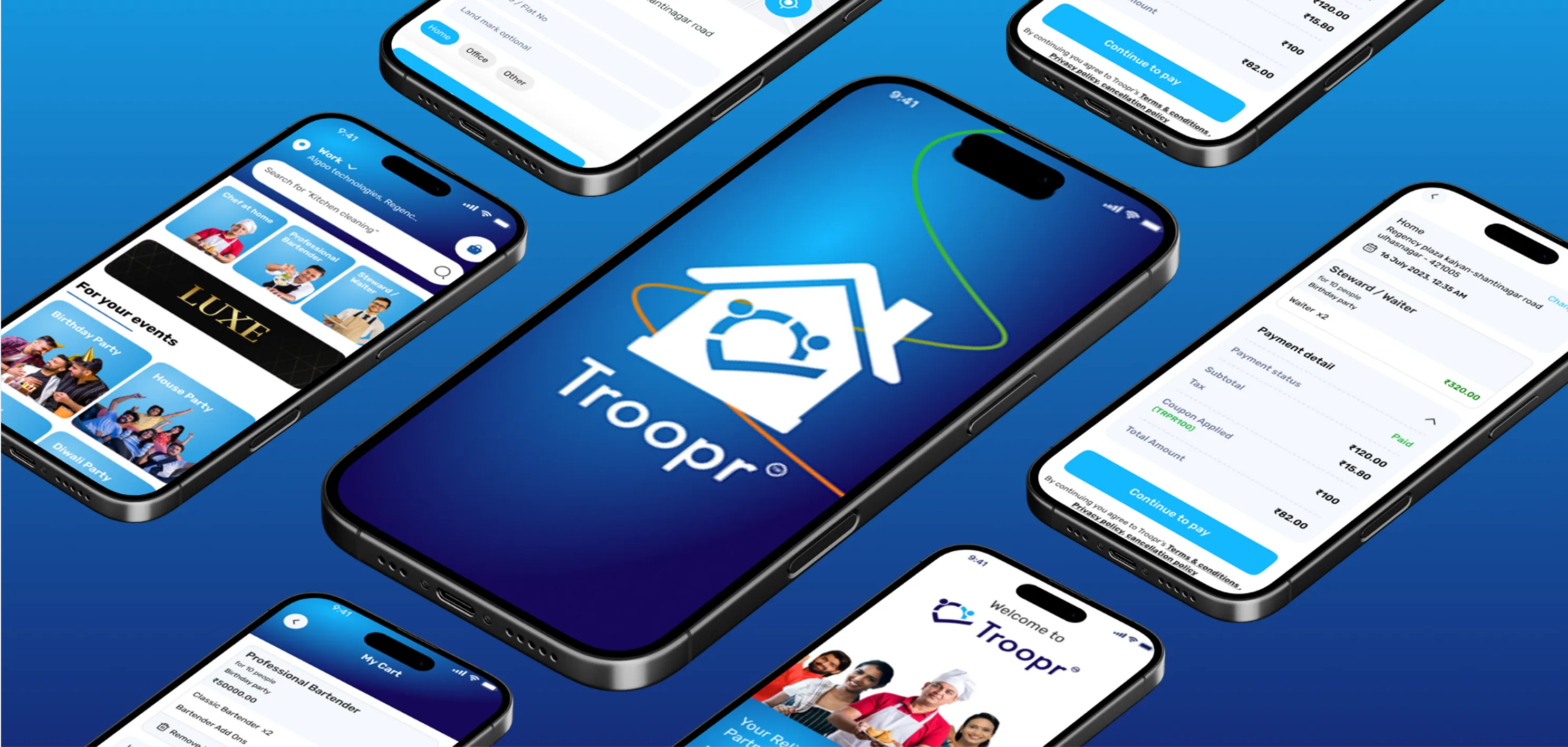 Troopr home screen - Youiocean