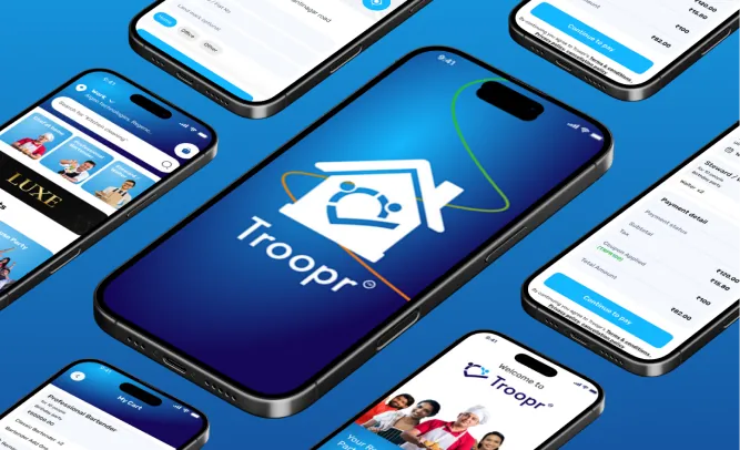 Troopr home screen - Youiocean