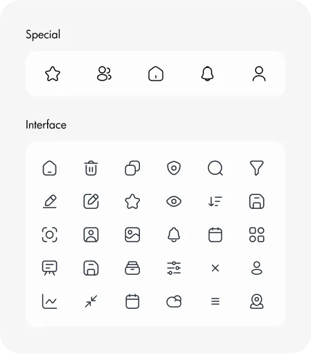 Icon Style guidelines by Youiocean for ultradost