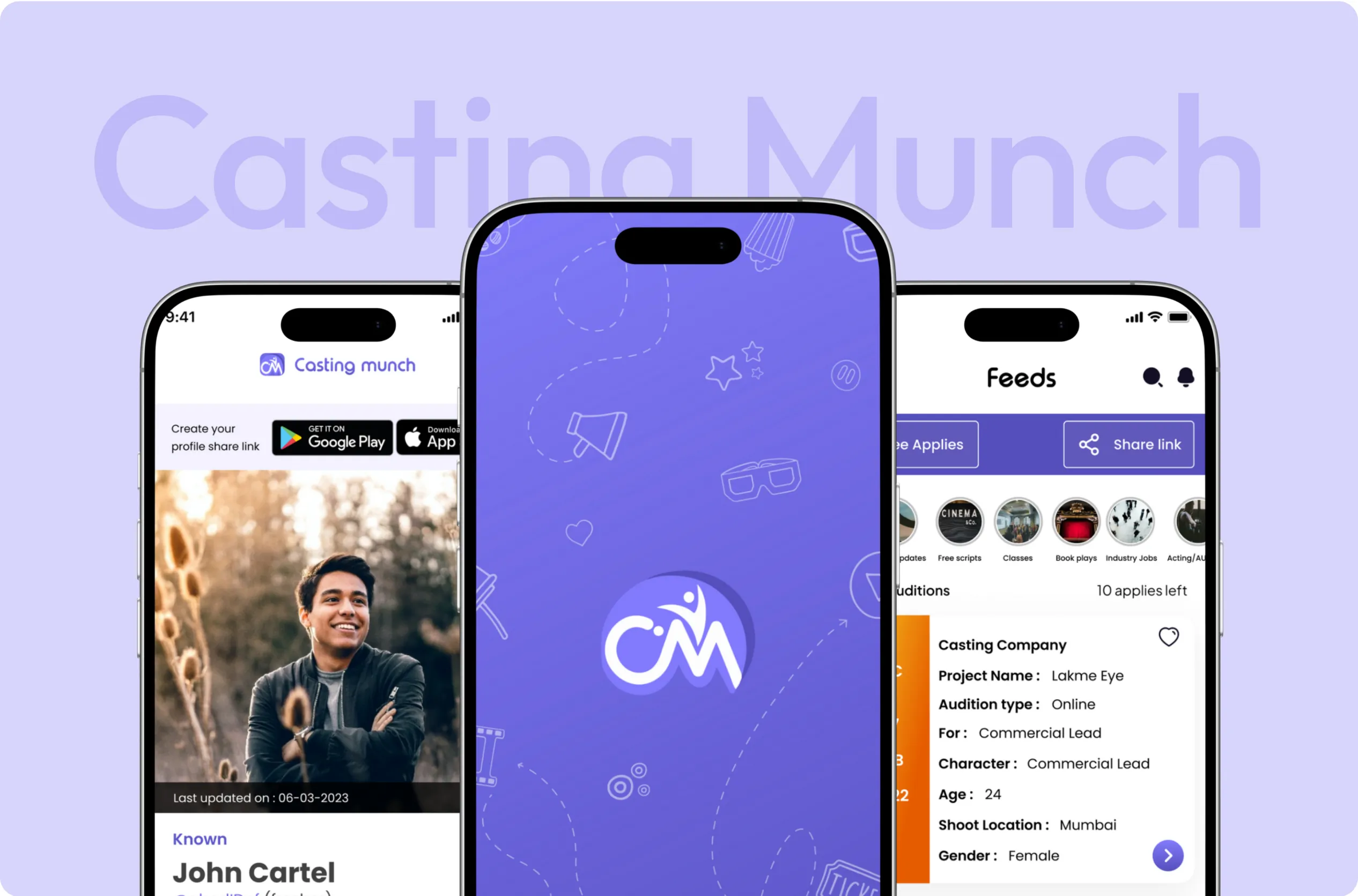 Casting management platform – CastingMunch | Youiocean