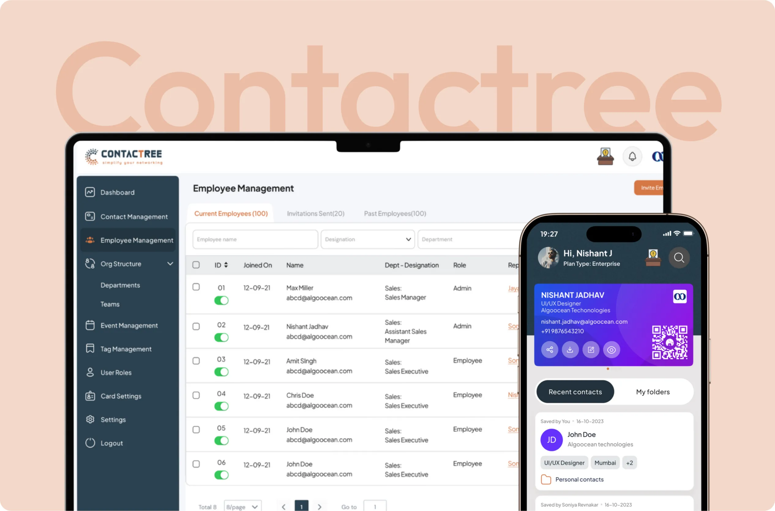 Business card scanner  – Contact Tree | Youiocean